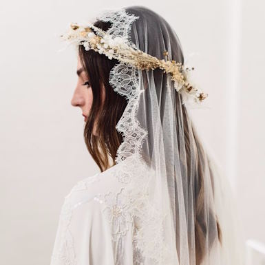 types of veils and headpieces