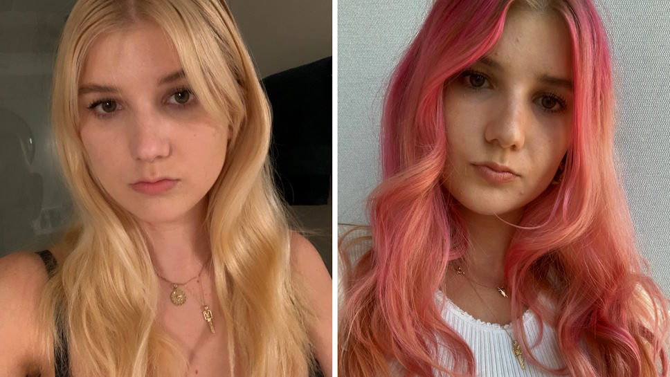 rose gold hair color transformation
